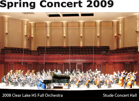 Clear Lake High School Full Orchestra on Stude Concert Hall 2008