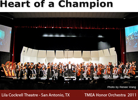 Clear Lake High School Orchestra with conductor Bryan Buffaloe at the TMEA Honor Orchestra performance 2011